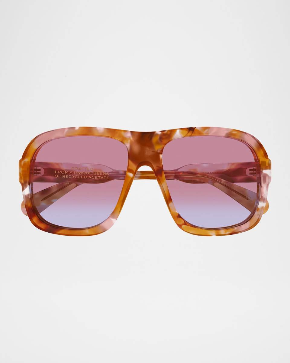 Gayia Acetate Semi-Shield Sunglasses